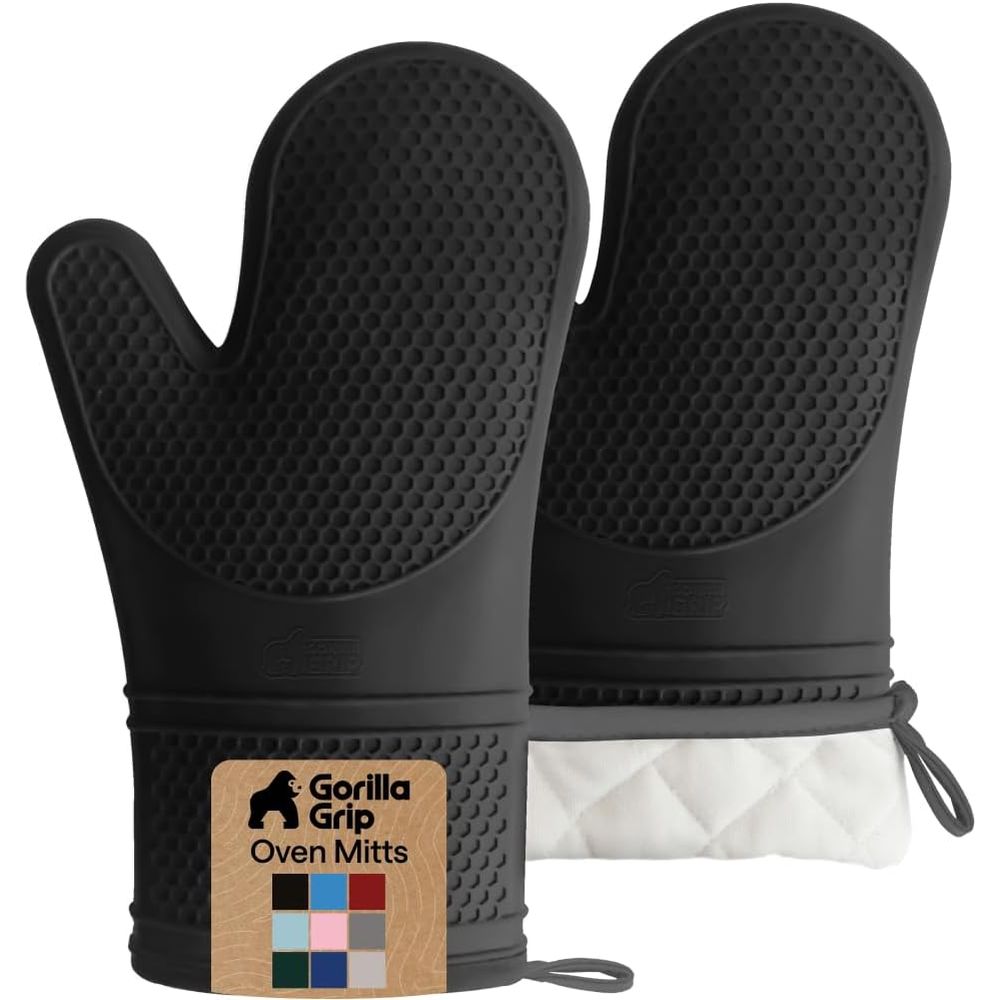 Heat Resistant Glove - Heat Resistant Silicone Oven Mitts, 550°F,