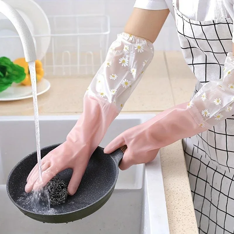 1 Pair Rubber Gloves Long Slee – Dish Glove Rubber recenzja i cena