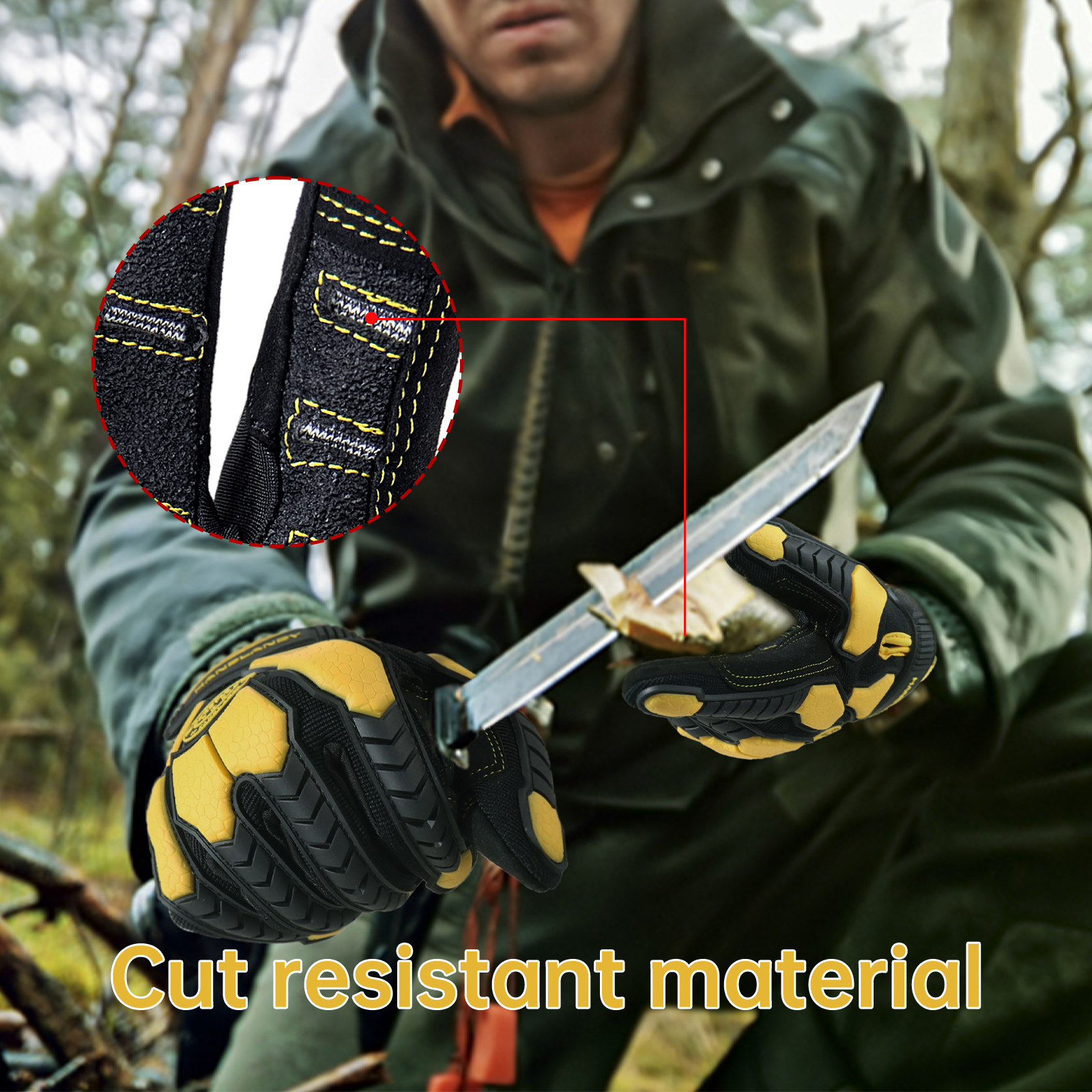 Heavy Duty Work Gloves, Cut 6  – Work Glove Impact recenzja i cena