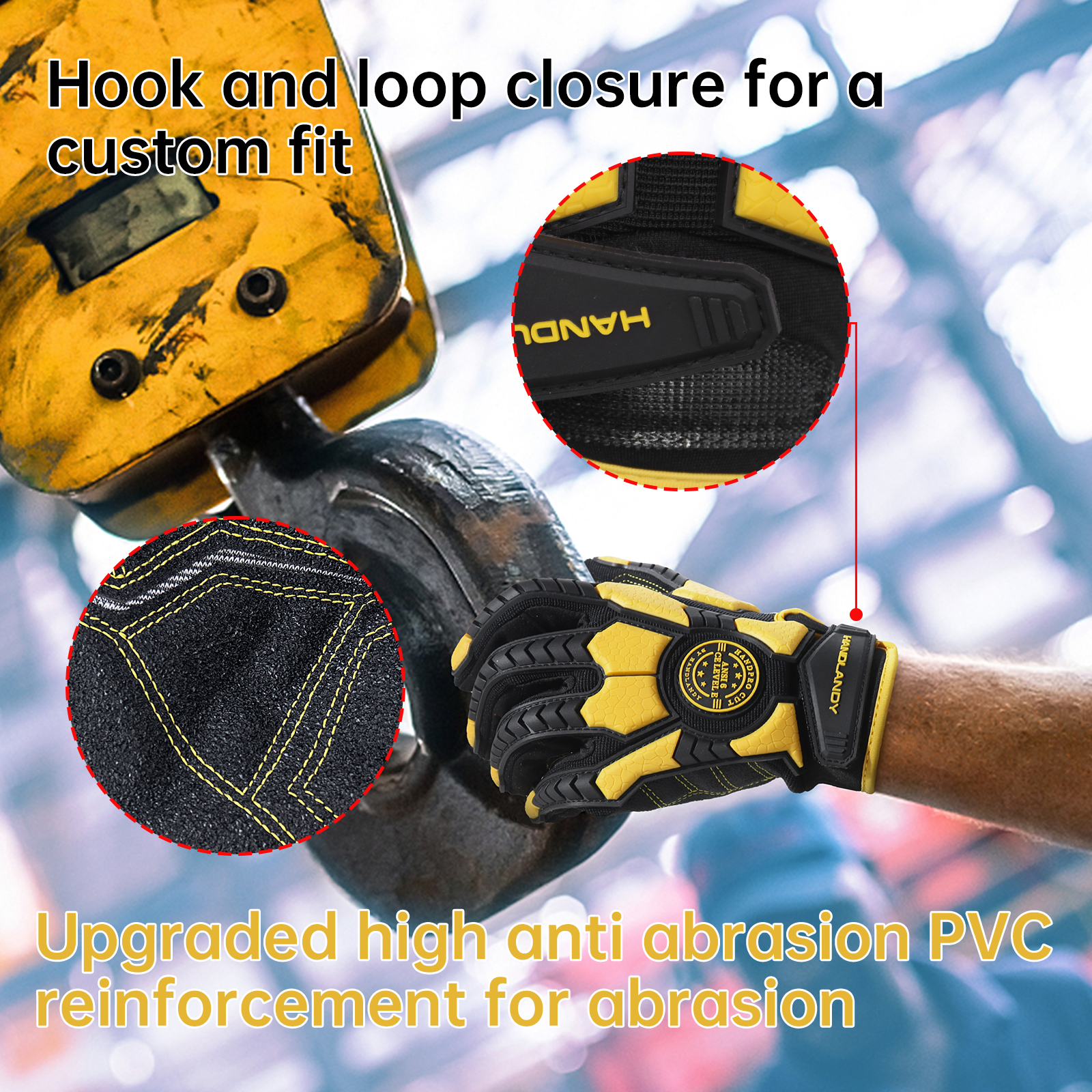 Heavy Duty Work Gloves, Cut 6  – Work Glove Impact recenzja i cena