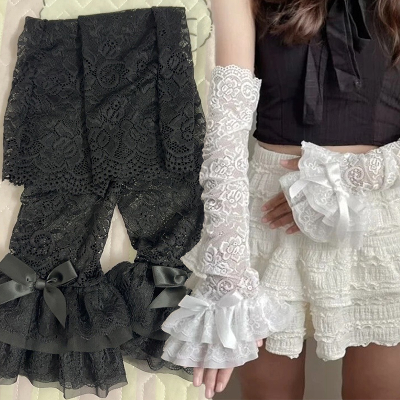 Hollow Out Lace Long Arm Sleev – Fingerless Glove Knit recenzja i cena
