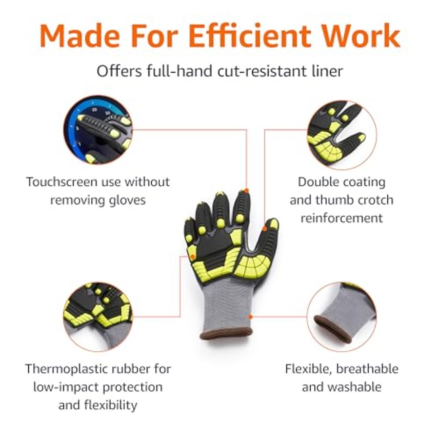 Safety work gloves for industr – Work Glove Impact recenzja i cena