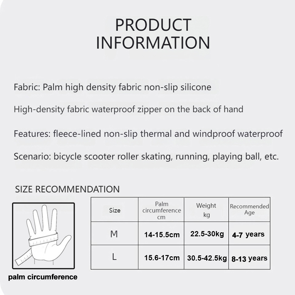 GTUBIKE Children's Gloves Warm – Ski Glove Waterproof recenzja i cena
