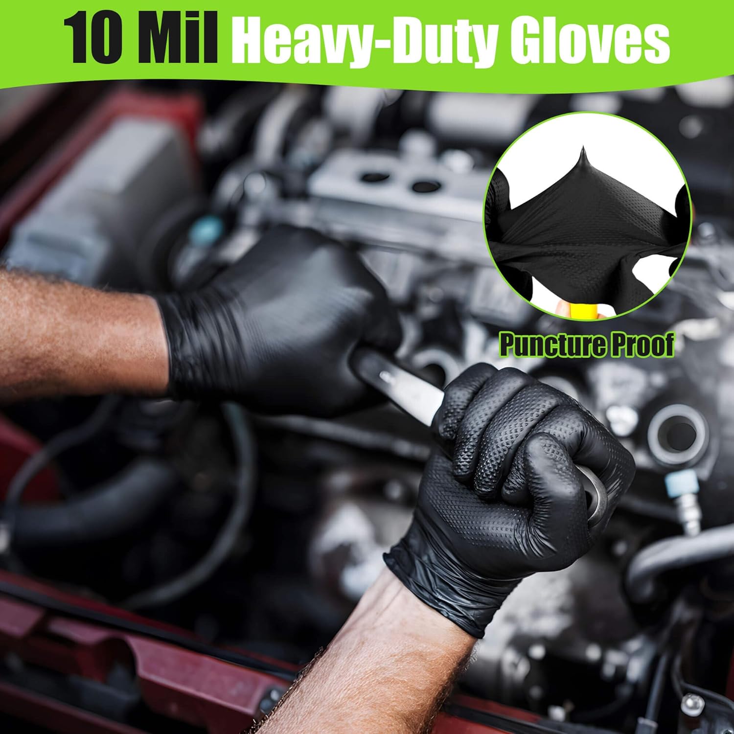 10 Mil Nitrile Gloves Large -  – Latex Disposable Glove recenzja i cena