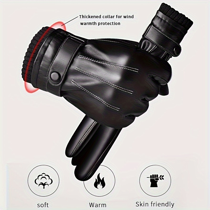1Pair Winter Gloves Warm Drivi – Leather Driving Glove recenzja i cena