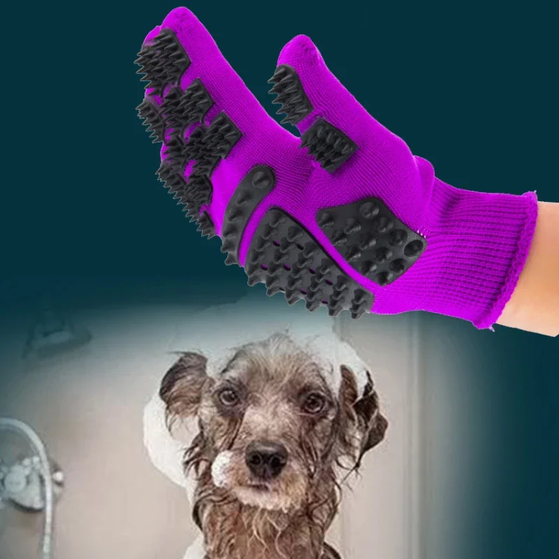 1PC Pet Hair Grooming Gloves C – Rubber Glove Cleaning recenzja i cena