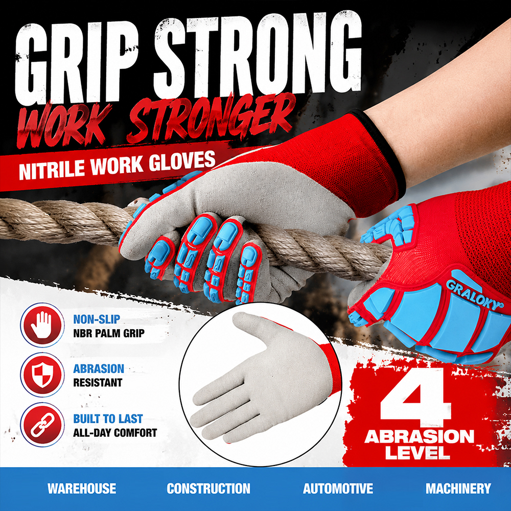 Anti-Impact Anti-Slip Nitrile  – Work Glove Impact recenzja i cena