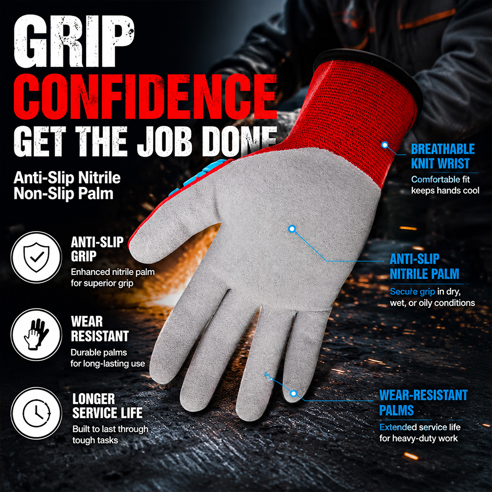 Anti-Impact Anti-Slip Nitrile  – Work Glove Impact recenzja i cena