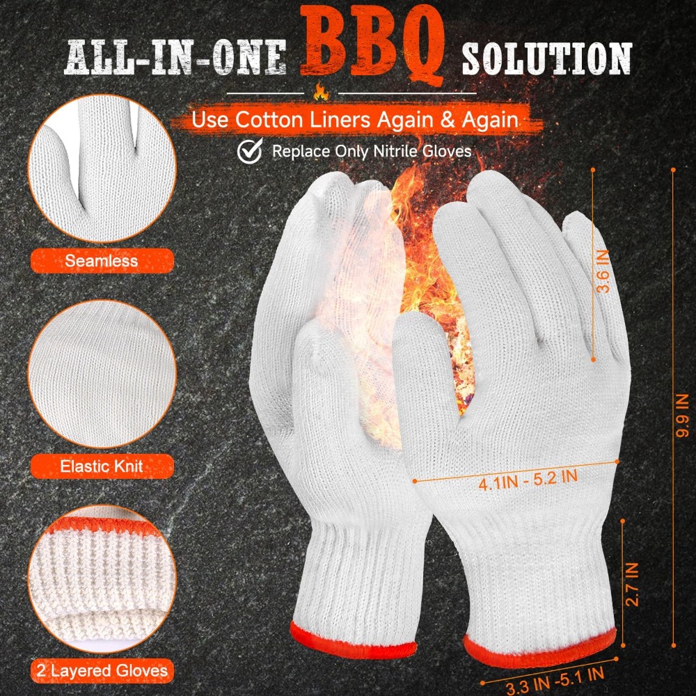 50 Disposable Nitrile Gloves + – Heat Resistant Glove recenzja i cena