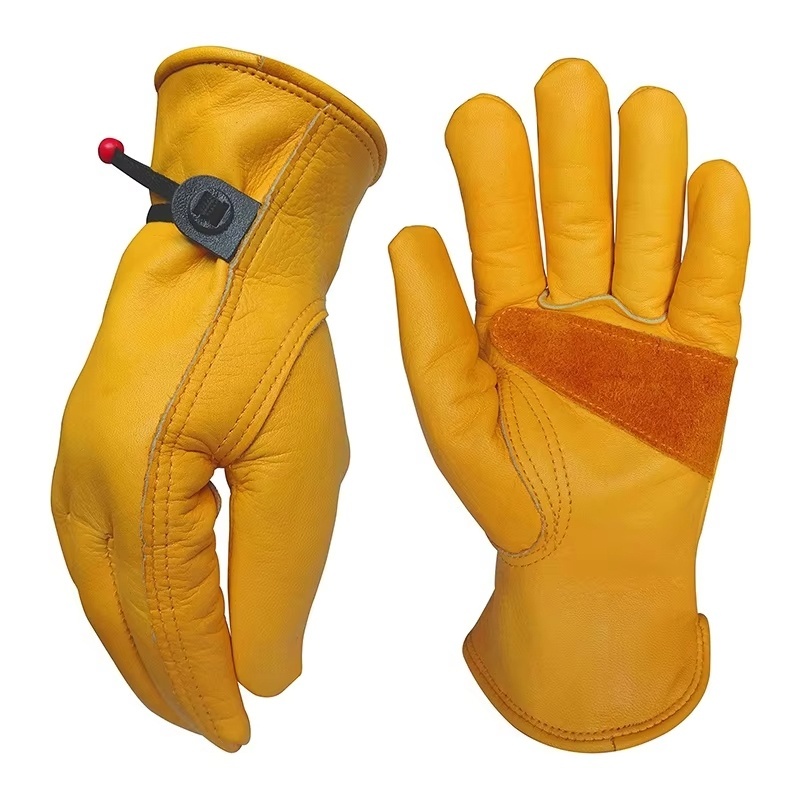 1 Pair Cowhide Heavy Duty Secu – Leather Driving Glove recenzja i cena