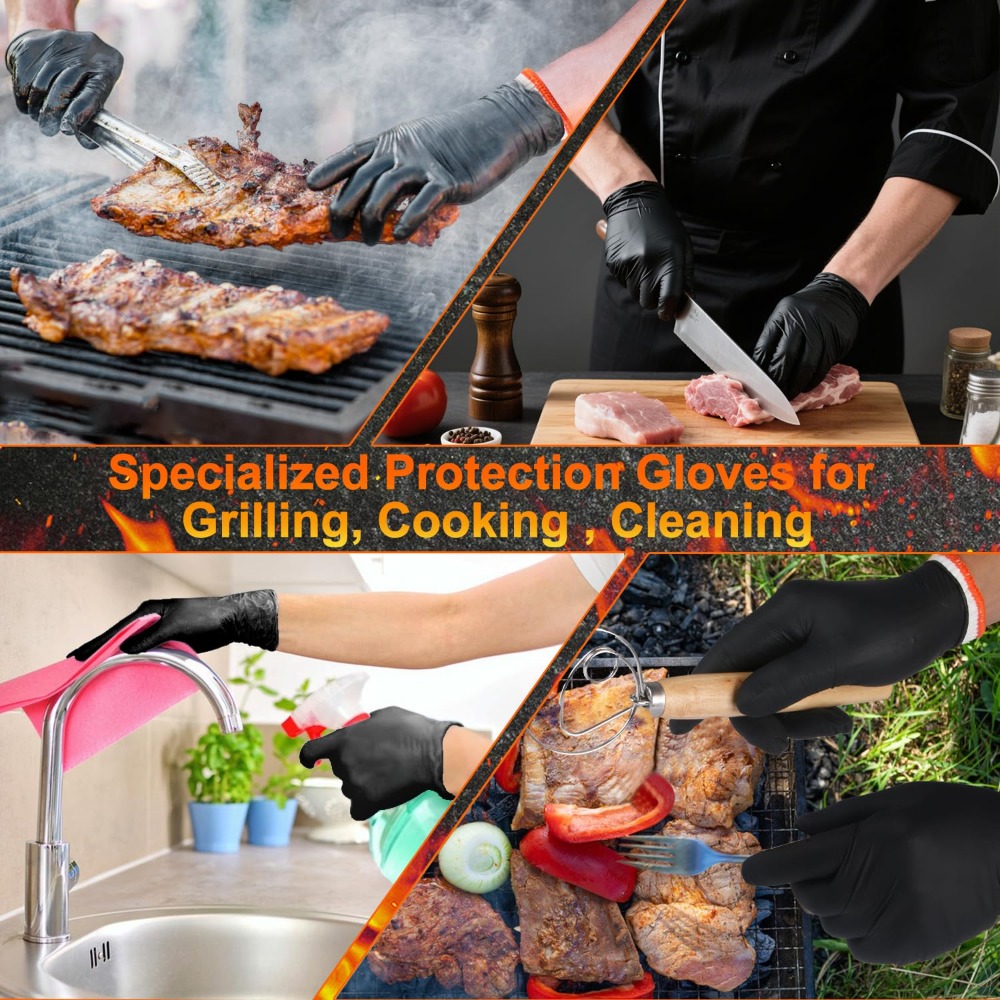 Disposable BBQ Gloves 100 Pack – Heat Resistant Glove recenzja i cena