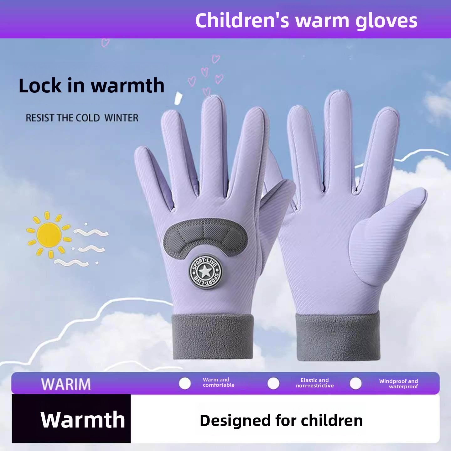 Children's Ski Gloves Winter W – Winter Glove Insulated recenzja i cena
