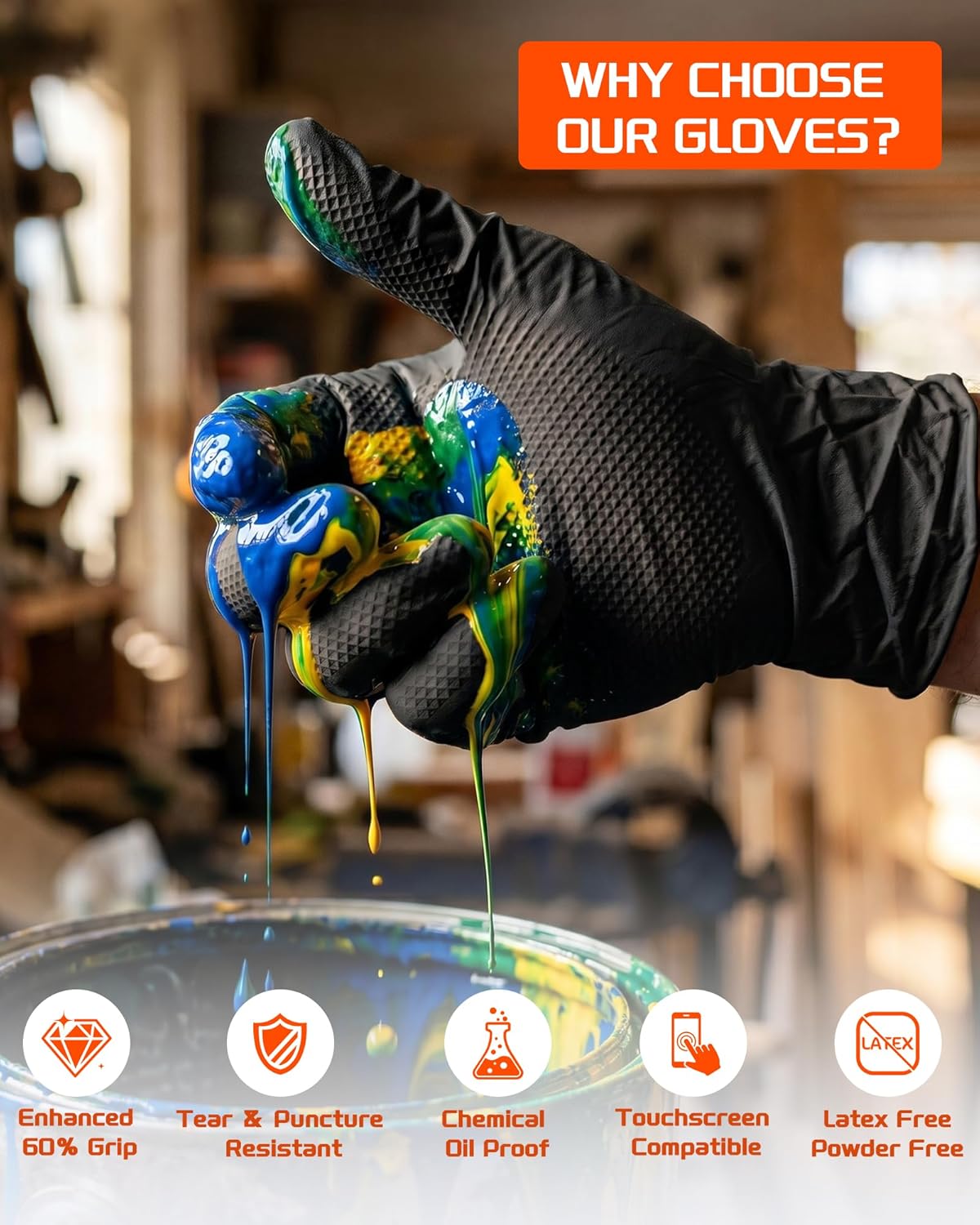 9mil Heavy Duty Disposable Nit – Nitrile Mechanic Glove recenzja i cena