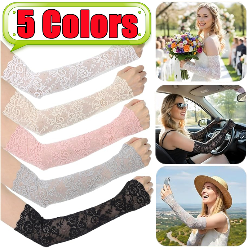 New 1Pair Sexy Lace Hollow-Out – Fingerless Glove Knit recenzja i cena