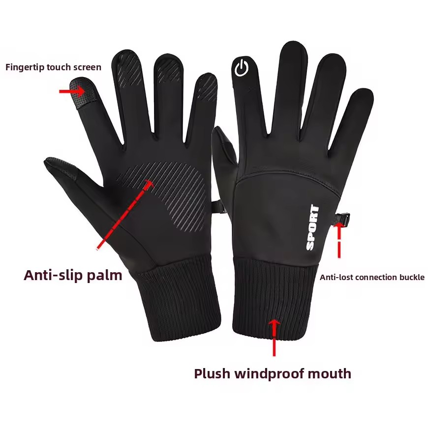 Black Winter Warm Full Fingers – Ski Glove Waterproof recenzja i cena