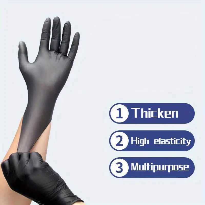 100/50/20PCS Black Nitrile Glo – Nitrile Mechanic Glove recenzja i cena