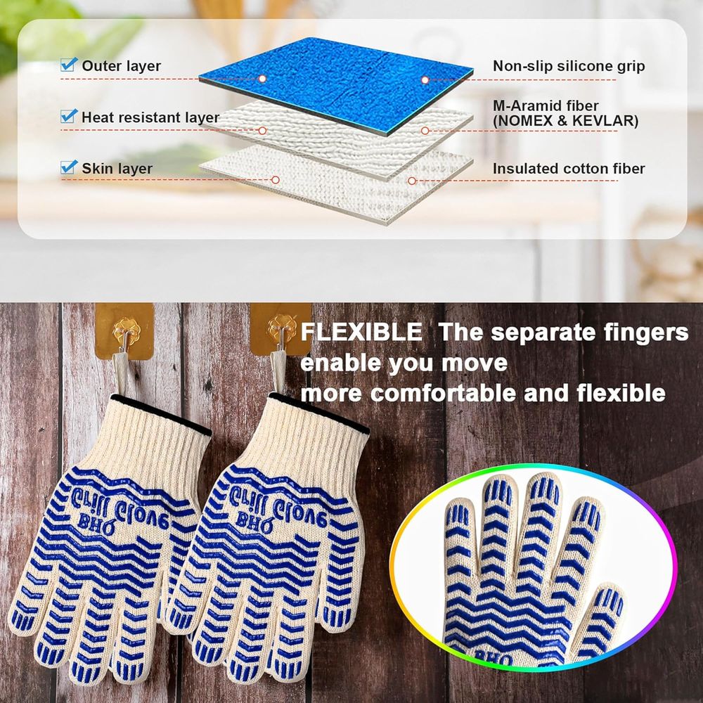 Heat Resistant Oven Gloves - B – Heat Resistant Glove recenzja i cena