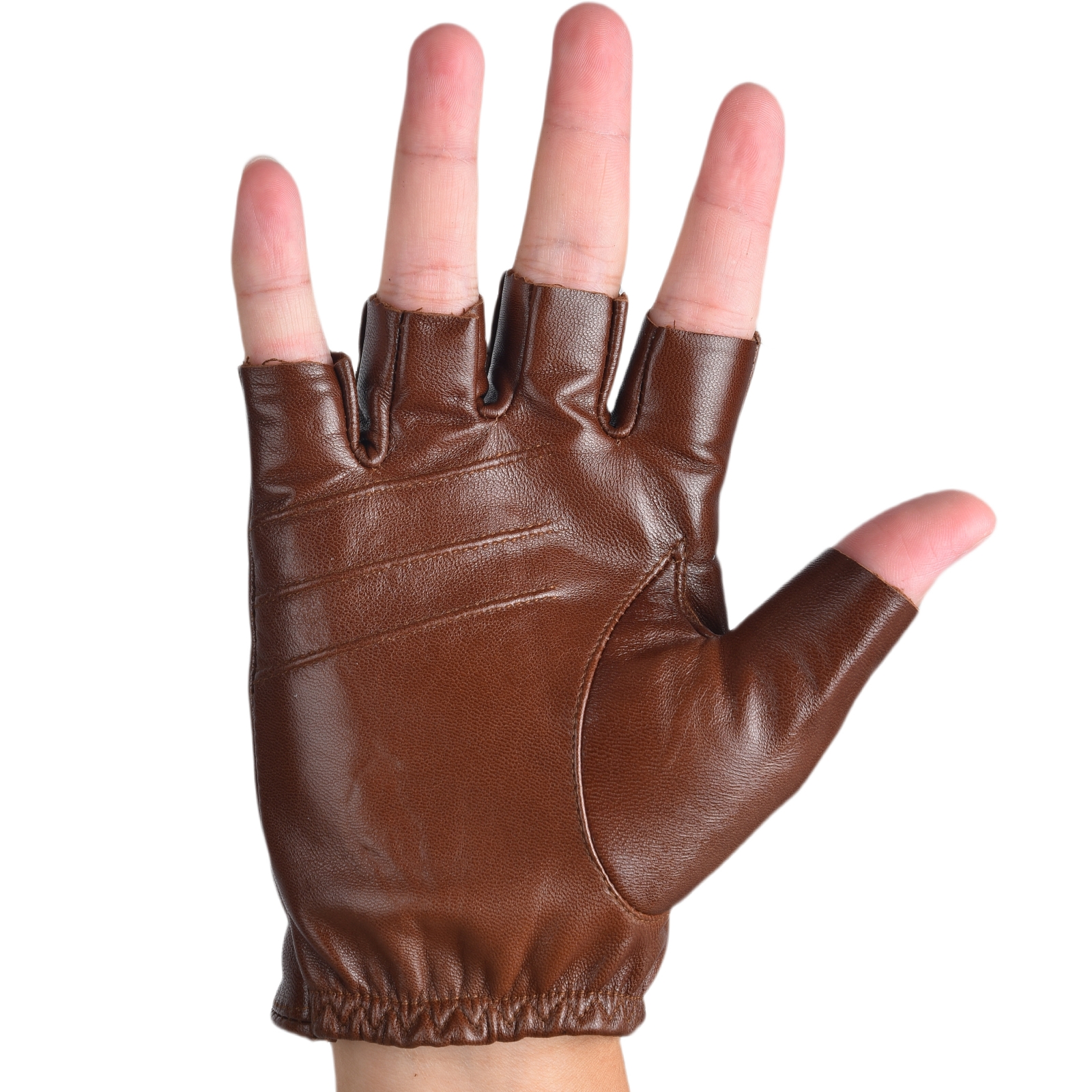 Mens Fingerless Half Finger Le – Leather Driving Glove recenzja i cena