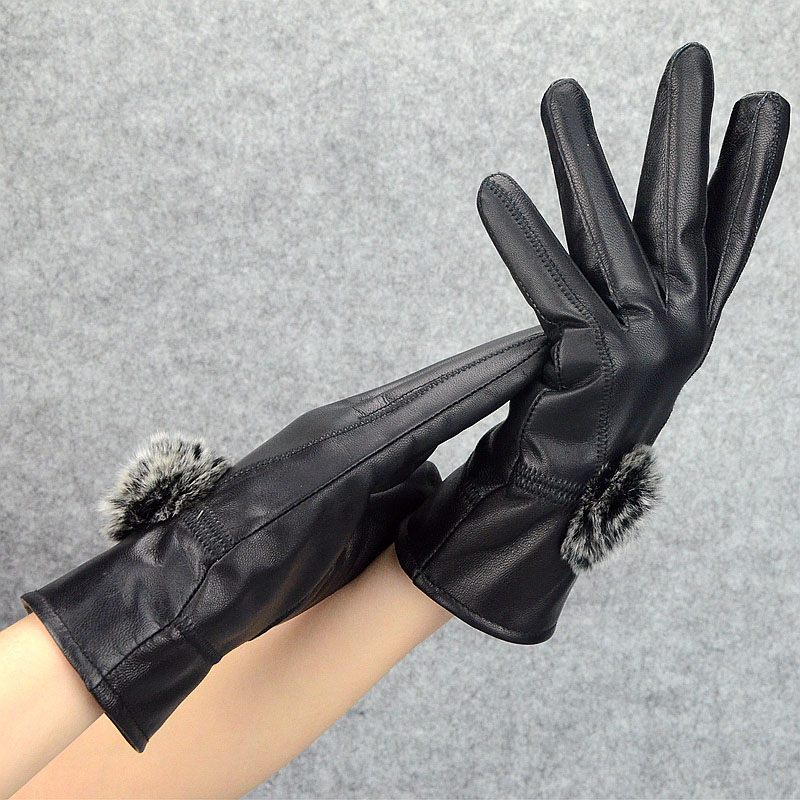 Women Winter Genuine Leather G – Wool Glove Lined recenzja i cena