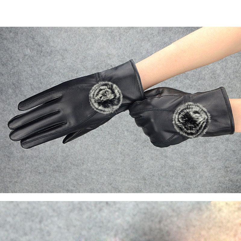 Women Winter Genuine Leather G – Wool Glove Lined recenzja i cena