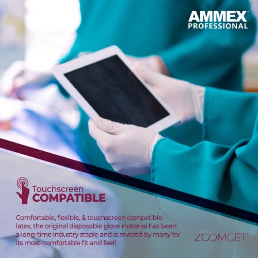 AMMEX White Latex Disposable E – Latex Disposable Glove recenzja i cena