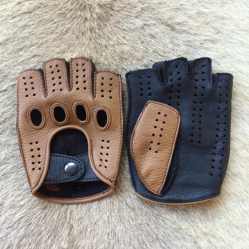 Retro Half Finger Goat Leather – Leather Driving Glove recenzja i cena