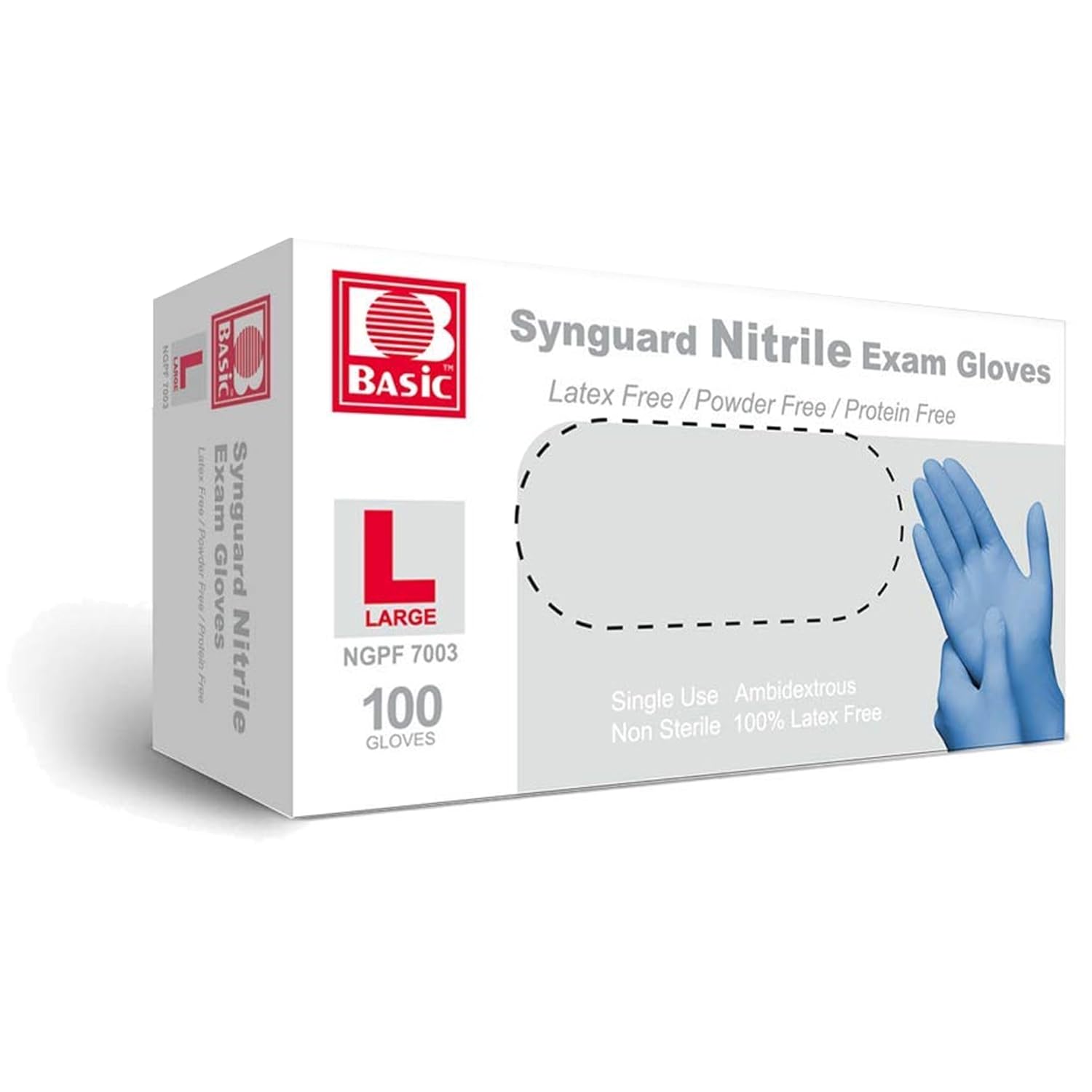Latex-Free Blue Nitrile Exam G – Exam Glove Nitrile recenzja i cena
