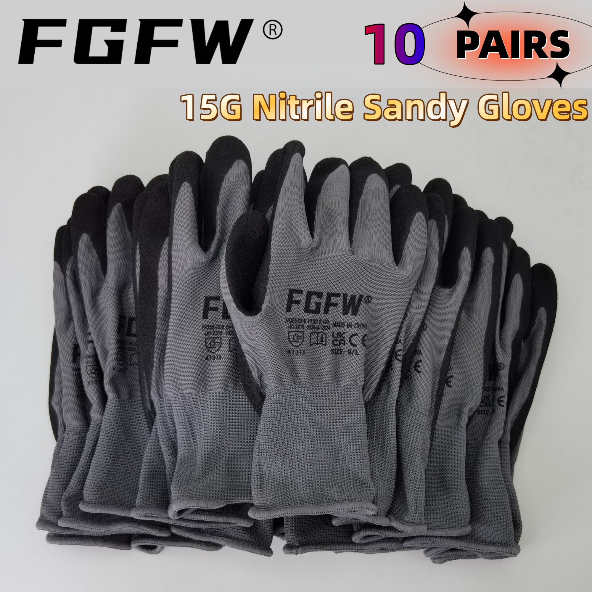 FGFW 10 Pairs Gray Nitrile San – Nitrile Mechanic Glove recenzja i cena