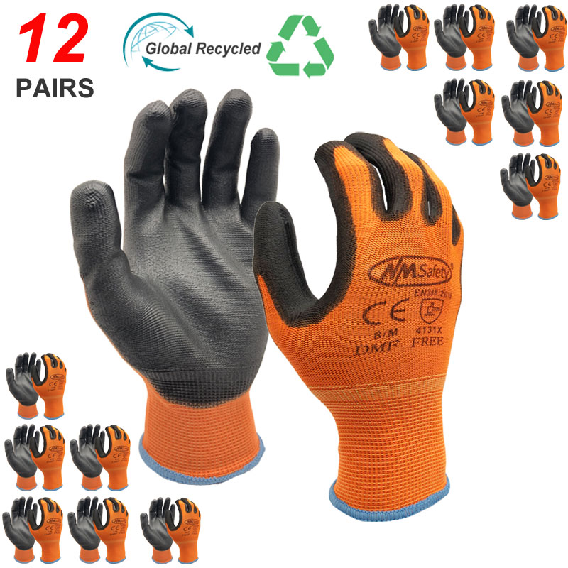 NMSafety 12 Pairs Work Gloves  – Nitrile Mechanic Glove recenzja i cena