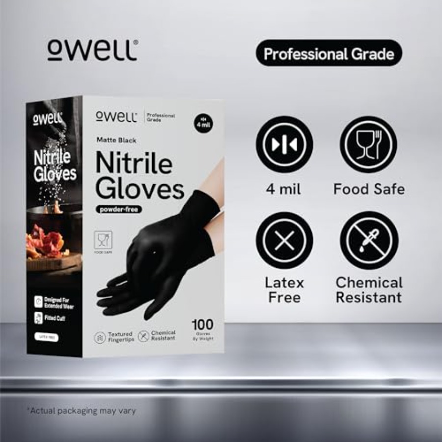 ® Black Nitrile Gloves - 4 Mil – Exam Glove Nitrile recenzja i cena