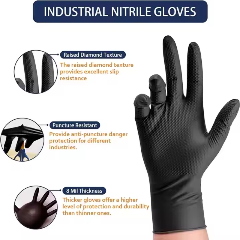 8Mil Thick Heavy Duty Safety W – Nitrile Mechanic Glove recenzja i cena