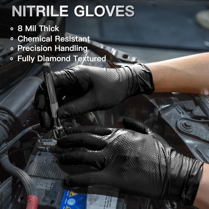 8Mil Thick Heavy Duty Safety W – Nitrile Mechanic Glove recenzja i cena