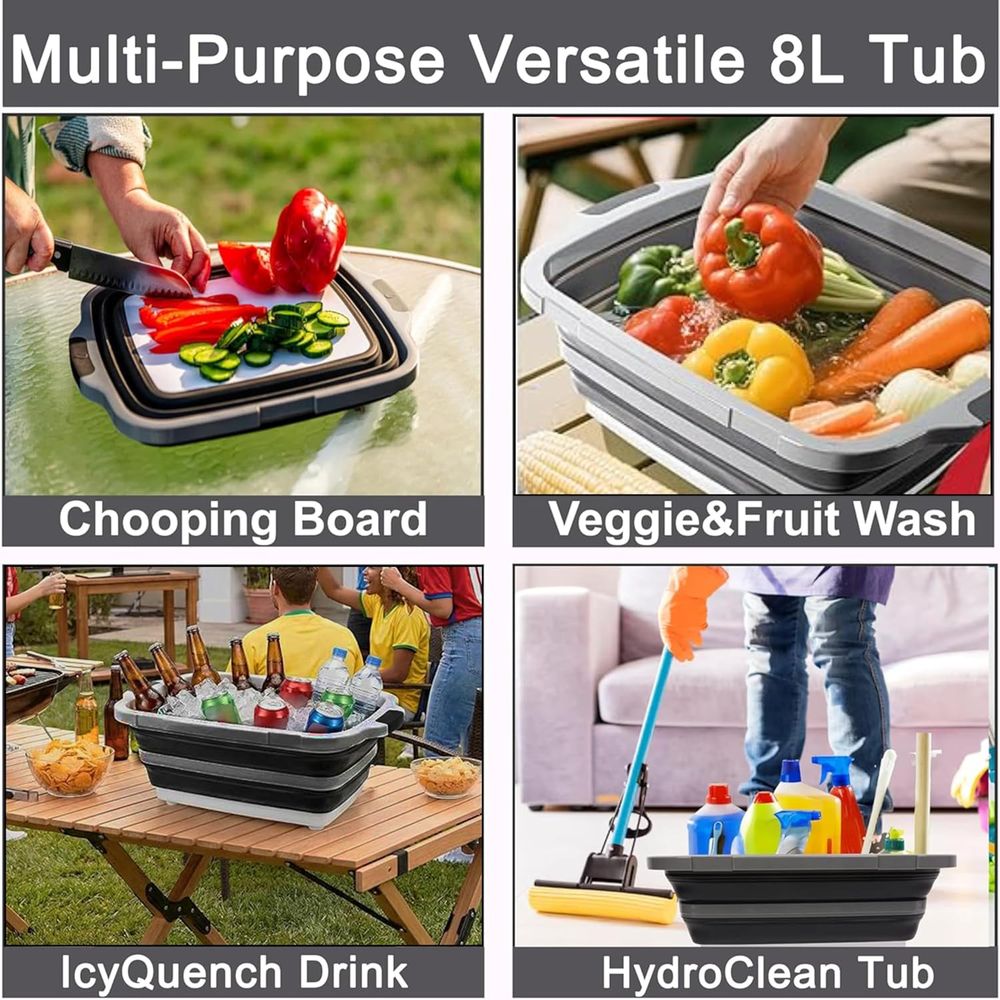 Portable 8L BBQ Prep Tub with  – Heat Resistant Glove recenzja i cena