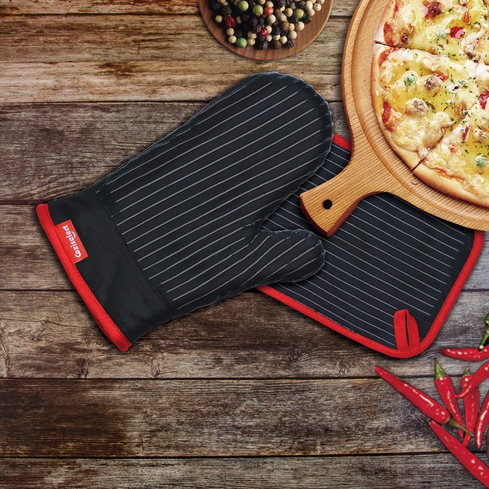 Heat Resistant Oven Mitts and  – Oven Mitt Silicone recenzja i cena