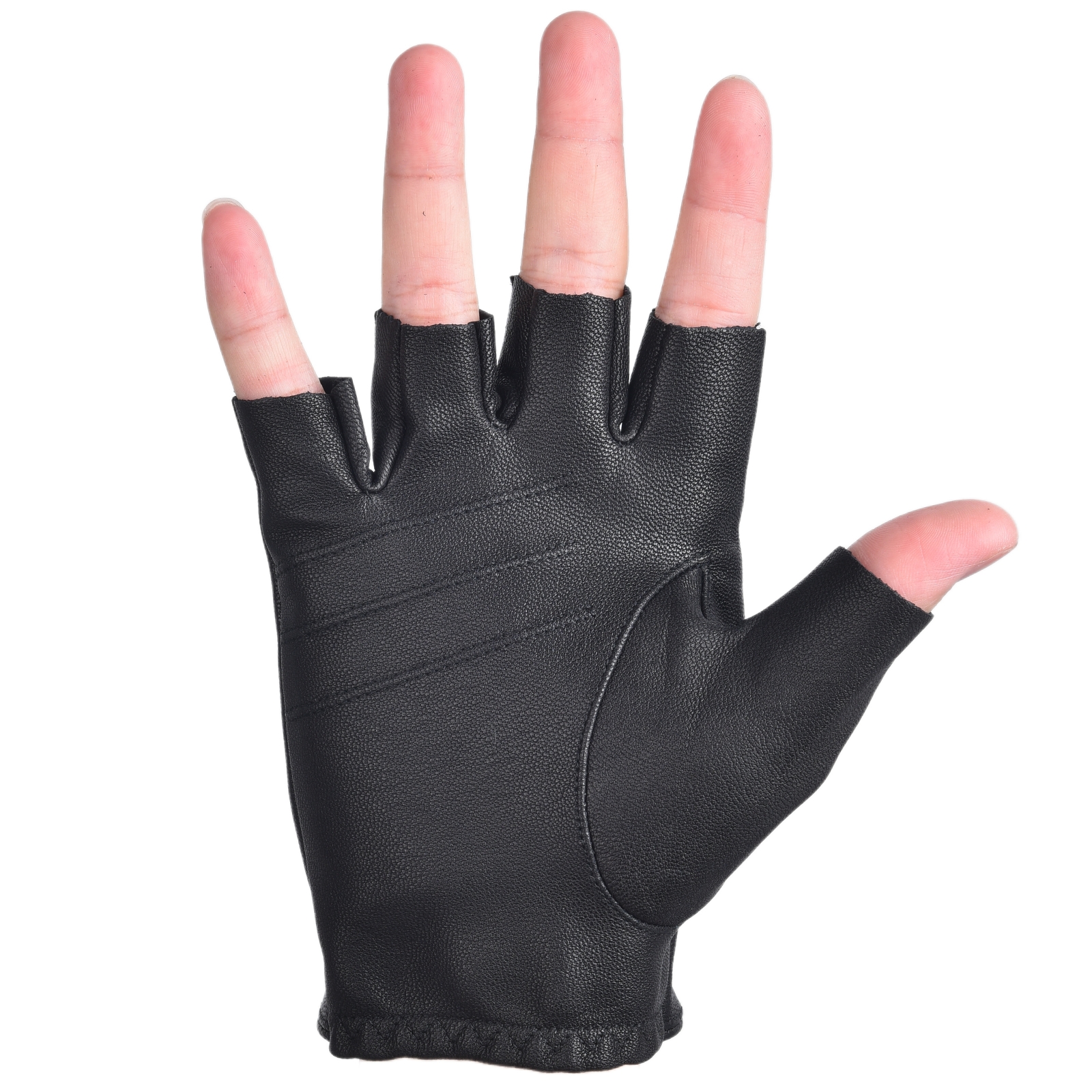 Mens Fingerless Gloves Half Fi – Leather Driving Glove recenzja i cena